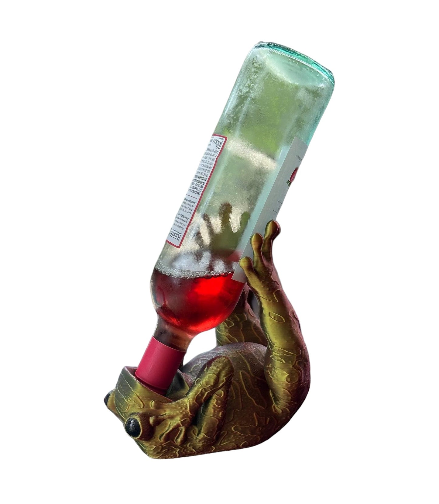 3D Printed Frog Wine Bottle Holder