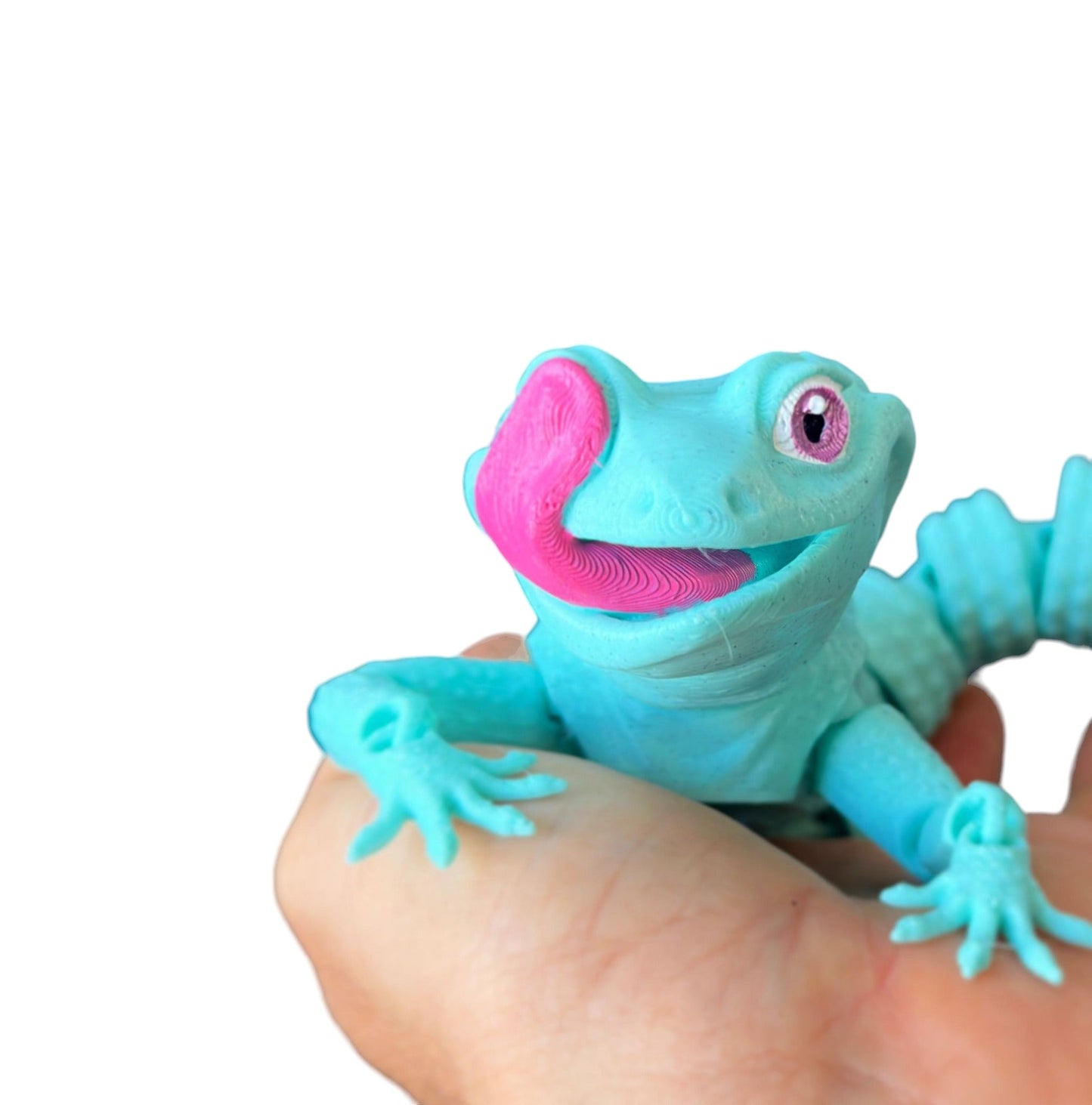 Baby 3D Printed Licking Leopard Gecko