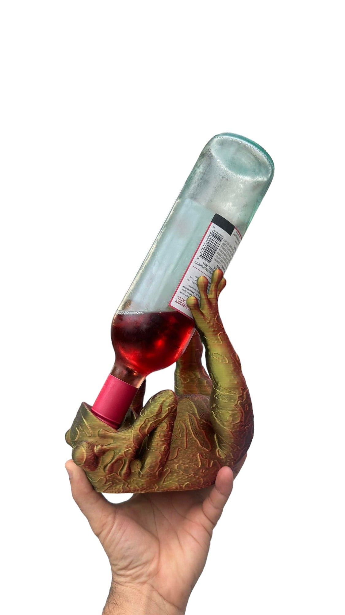3D Printed Frog Wine Bottle Holder