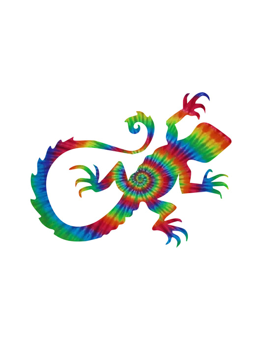 Tie Dye Gecko Sticker (G1)